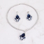 Show details for Need-Now Blue Casual Necklace and Earring Set from Editor Picks
