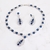 Picture of Luxury Blue Necklace and Earring Set with 3~7 Day Delivery