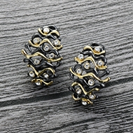 Picture of Casual White Stud Earrings with Wow Elements