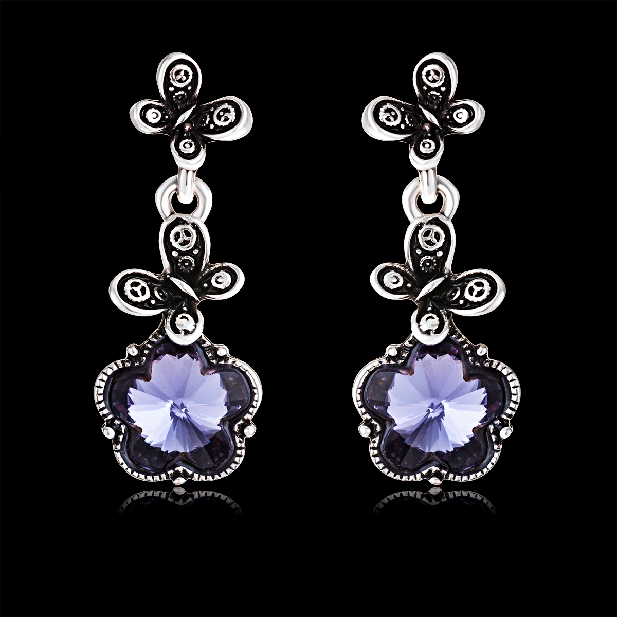 Hypoallergenic Platinum Plated Classic Dangle Earrings with Easy Return