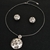 Picture of Zinc Alloy Platinum Plated Necklace and Earring Set at Great Low Price