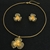 Picture of New Season Gold Plated Medium Necklace and Earring Set Factory Direct