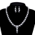 Picture of Unusual Medium White Necklace and Earring Set