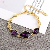 Picture of Purchase Rose Gold Plated Artificial Crystal Fashion Bracelet Exclusive Online