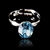 Picture of Trendy Swarovski Element Single Stone Fashion Rings