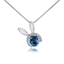 Show details for Stylish Small Platinum Plated Pendant Necklace