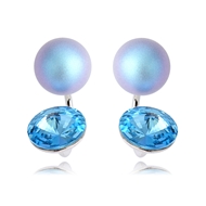 Picture of Zinc Alloy Platinum Plated Stud Earrings Direct from Factory