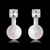 Picture of Brand New White Fashion Stud Earrings for Female