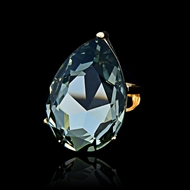 Show details for Elegant Colored Swarovski Element Gold Plated Fashion Rings