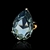 Picture of Elegant Colored Swarovski Element Gold Plated Fashion Rings
