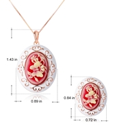 Picture of Classic Casual Necklace and Earring Set with Worldwide Shipping