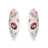 Picture of Need-Now White Rose Gold Plated Stud Earrings from Editor Picks