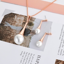 Show details for Dubai Zinc Alloy Necklace and Earring Set with Fast Shipping