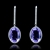 Picture of Natural Designed Platinum Plated Swarovski Element Drop & Dangle