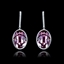 Show details for Original Design Platinum Plated Purple Drop & Dangle
