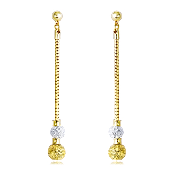 Picture of Classic Multi-tone Plated Dangle Earrings with Easy Return