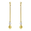 Show details for Classic Multi-tone Plated Dangle Earrings with Easy Return