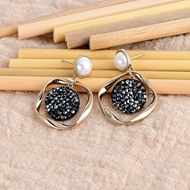 Show details for Unusual Casual Swarovski Element Dangle Earrings