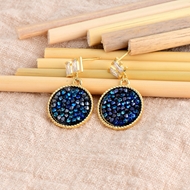 Show details for Copper or Brass Swarovski Element Dangle Earrings For Your Occasions