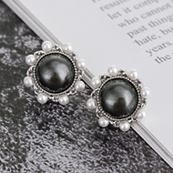 Picture of Fast Selling Black Platinum Plated Stud Earrings from Editor Picks