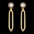 Picture of Nickel Free Gold Plated Artificial Pearl Dangle Earrings from Certified Factory