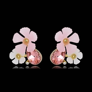Picture of Great Value Pink Zinc Alloy Stud Earrings with Member Discount