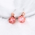 Picture of New Artificial Crystal Pink Stud Earrings