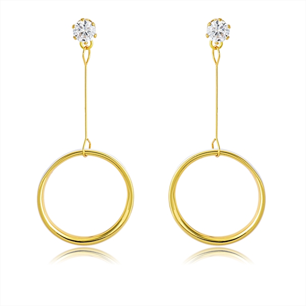 Picture of Impressive White Gold Plated Dangle Earrings