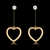 Picture of Zinc Alloy Love & Heart Dangle Earrings at Great Low Price