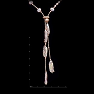 Picture of Hot Selling Venetian Pearl Brass Long Chain>20 Inches