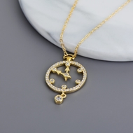 Picture of Brand New White Gold Plated Pendant Necklace with SGS/ISO Certification