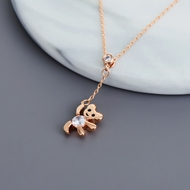Picture of Staple Bear Copper or Brass Pendant Necklace