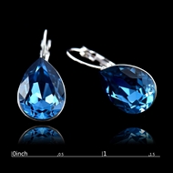 Picture of Trendy Style  Platinum Plated Swarovski Element Hook