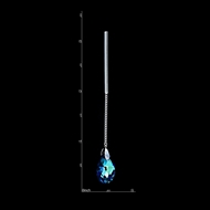 Picture of 20 Year China Export Platinum Plated Swarovski Element Drop & Dangle