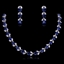 Show details for Luxury Platinum Plated Necklace and Earring Set in Flattering Style