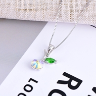 Show details for Sparkling Casual 925 Sterling Silver Pendant Necklace