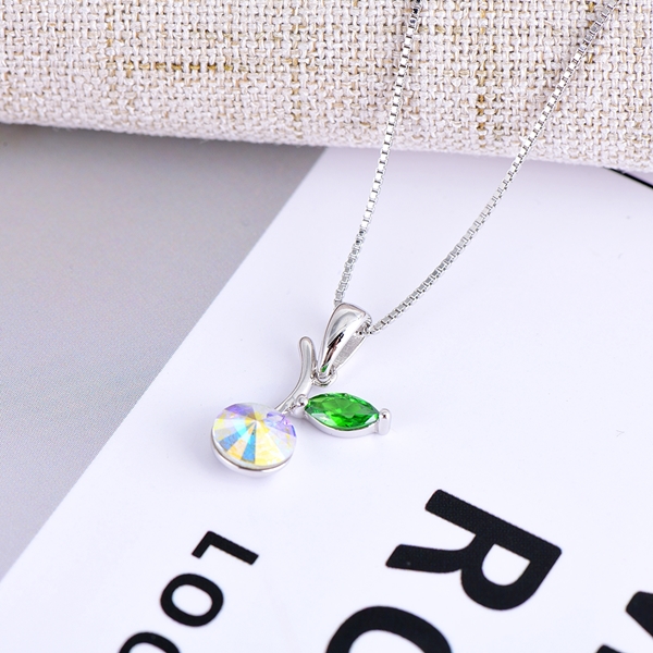 Picture of Sparkling Casual 925 Sterling Silver Pendant Necklace