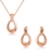 Picture of Hypoallergenic Rose Gold Plated Zinc Alloy Necklace and Earring Set with Easy Return