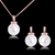 Picture of Zinc Alloy White Necklace and Earring Set from Certified Factory