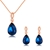 Picture of Classic Blue Necklace and Earring Set with Speedy Delivery