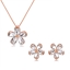 Show details for Nice Artificial Crystal White Necklace and Earring Set