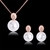 Picture of Hot Selling White Casual Necklace and Earring Set from Top Designer