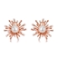Show details for Zinc Alloy Rose Gold Plated Stud Earrings in Flattering Style