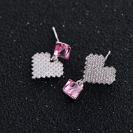 Picture of Popular Swarovski Element Love & Heart Stud Earrings