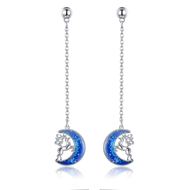 Show details for Buy Platinum Plated Fashion Dangle Earrings with Wow Elements