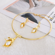 Show details for Dubai Zinc Alloy Necklace and Earring Set with Speedy Delivery