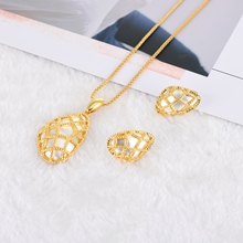 Show details for Zinc Alloy Dubai Necklace and Earring Set with Full Guarantee