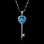 Show details for Good Quality Swarovski Element Key Pendant Necklace