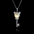 Picture of Reasonably Priced Platinum Plated Key Pendant Necklace with Low Cost