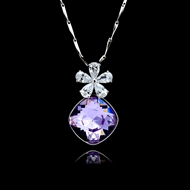 Picture of Eye-Catching Purple 925 Sterling Silver Pendant Necklace with Member Discount
